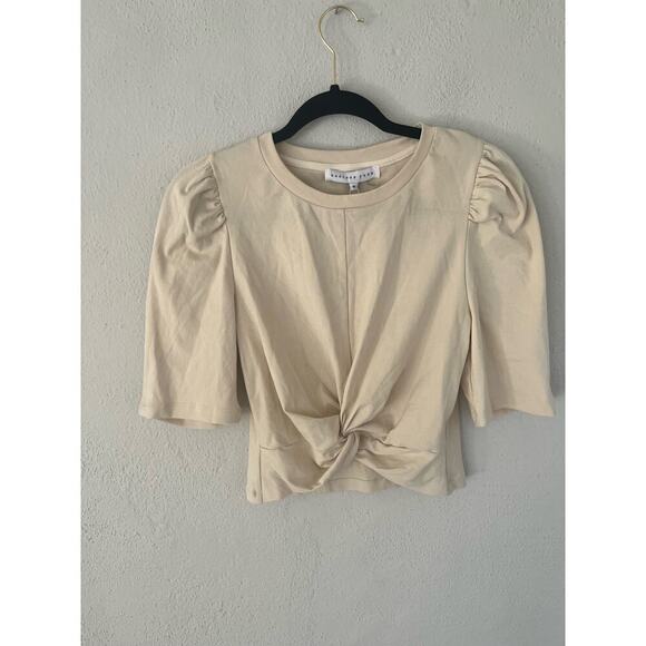 Anthropologie Endless Rose Woman Twist Knit Cropped Top, Size Medium - Picture 1 of 8